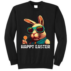 Bunny Face With Sunglasses funny Easter Day Sweatshirt