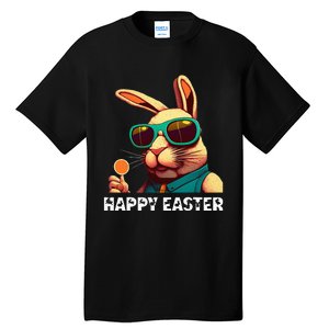 Bunny Face With Sunglasses funny Easter Day Tall T-Shirt