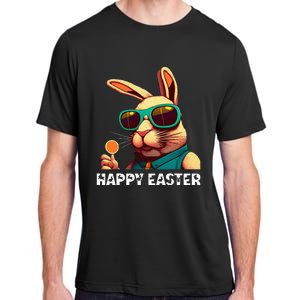 Bunny Face With Sunglasses funny Easter Day Adult ChromaSoft Performance T-Shirt