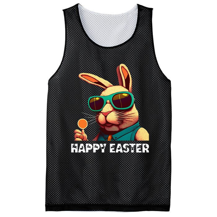 Bunny Face With Sunglasses funny Easter Day Mesh Reversible Basketball Jersey Tank