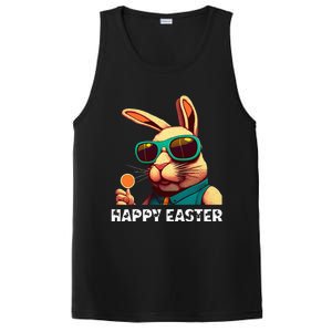 Bunny Face With Sunglasses funny Easter Day PosiCharge Competitor Tank