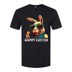 Bunny Face With Sunglasses funny Easter Day Softstyle CVC T-Shirt