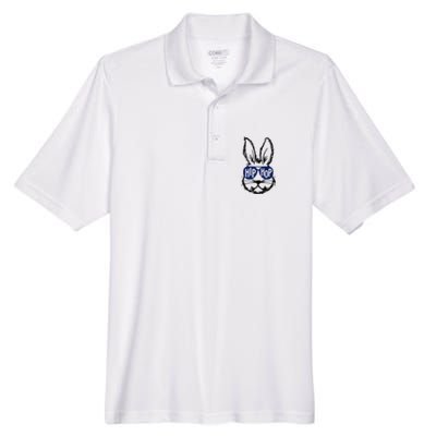 Bunny Face With Sunglasses Hip Hop For Easter Day Men's Origin Performance Piqué Polo