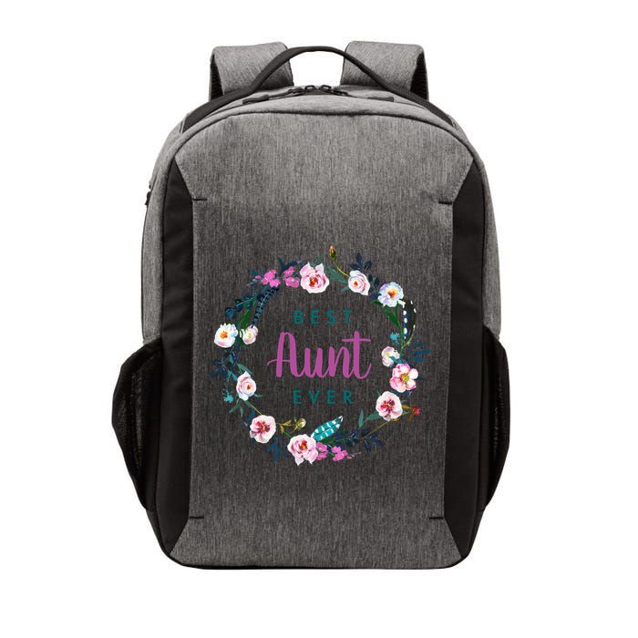 Boho Floral Wreath Best Aunt Ever Vector Backpack