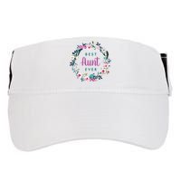 Boho Floral Wreath Best Aunt Ever Adult Drive Performance Visor