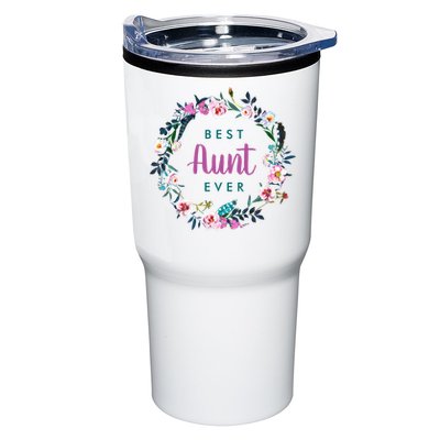 Boho Floral Wreath Best Aunt Ever Tumbler