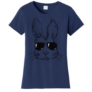 Bunny Face With Sunglasses Easter Day Women's T-Shirt