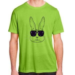 Bunny Face With Sunglasses Easter Day For Adult ChromaSoft Performance T-Shirt