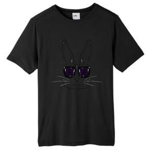 Bunny Face With Sunglasses Easter Day For Tall Fusion ChromaSoft Performance T-Shirt