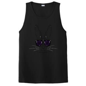 Bunny Face With Sunglasses Easter Day For PosiCharge Competitor Tank