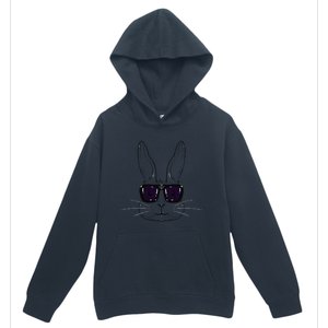 Bunny Face With Sunglasses Easter Day For Urban Pullover Hoodie