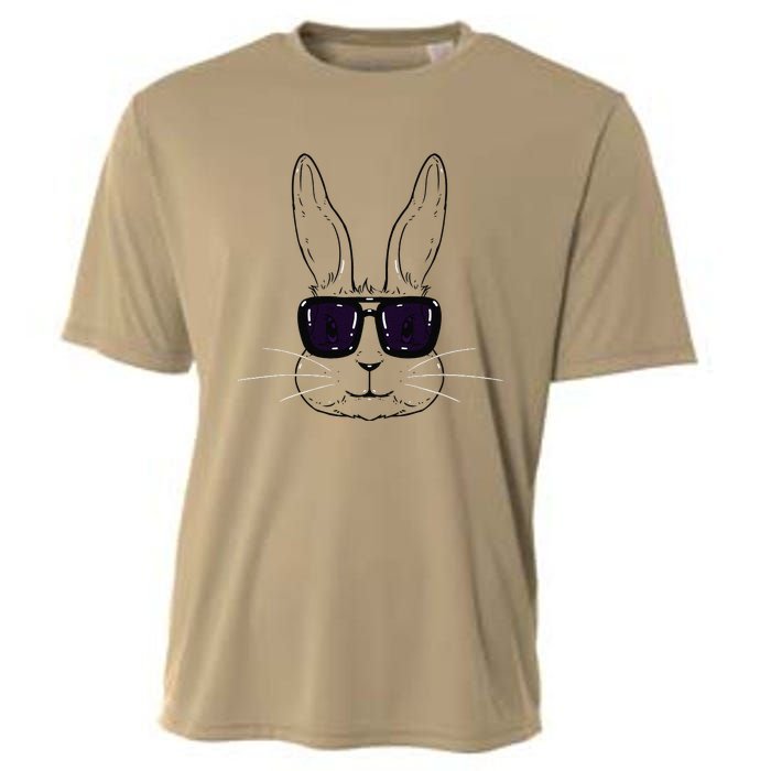 Bunny Face With Sunglasses Easter Day For Cooling Performance Crew T-Shirt