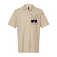 Bunny Face With Sunglasses Easter Day For Softstyle Adult Sport Polo