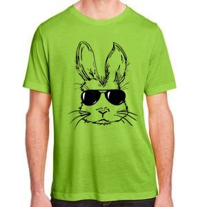 Bunny Face With Sunglasses For Men Easter Day Adult ChromaSoft Performance T-Shirt