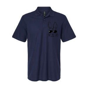 Bunny Face With Sunglasses For Men Easter Day Softstyle Adult Sport Polo