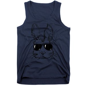 Bunny Face With Sunglasses For Men Easter Day Tank Top