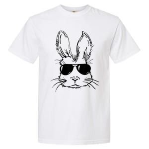 Bunny Face With Sunglasses For Men Easter Day Garment-Dyed Heavyweight T-Shirt