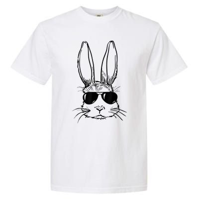 Bunny Face With Sunglasses For Boy  Kid Easter Day Garment-Dyed Heavyweight T-Shirt