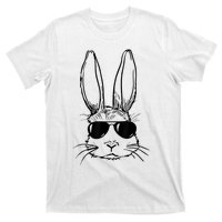 Bunny Face With Sunglasses For Boy  Kid Easter Day T-Shirt