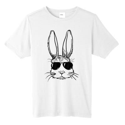 Bunny Face With Sunglasses For Boy  Kid Easter Day Tall Fusion ChromaSoft Performance T-Shirt