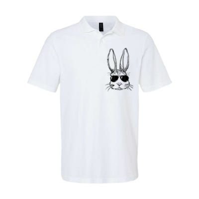 Bunny Face With Sunglasses For Boy  Kid Easter Day Softstyle Adult Sport Polo