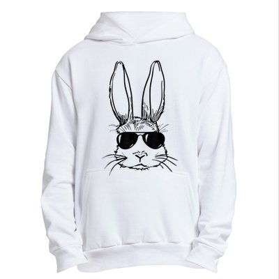 Bunny Face With Sunglasses For Boy  Kid Easter Day Urban Pullover Hoodie