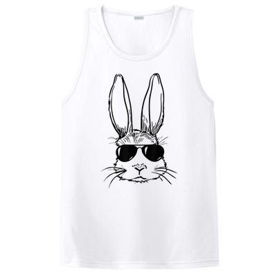 Bunny Face With Sunglasses For Boy  Kid Easter Day PosiCharge Competitor Tank