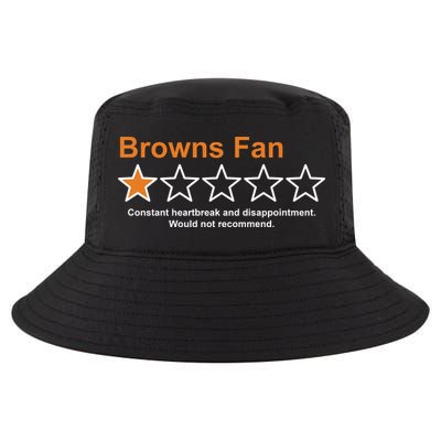Browns Fan Would Not Recommend 1 Star Funny Cool Comfort Performance Bucket Hat
