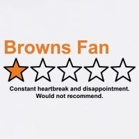 Browns Fan Would Not Recommend 1 Star Funny Garment-Dyed Sweatshirt