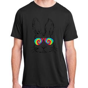 Bunny Face With Sunglasses Tie Dye Easter Day boy  kid Adult ChromaSoft Performance T-Shirt