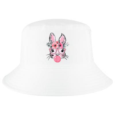 Bunny Face With Glasses Bubblegum Happy Easter Cool Comfort Performance Bucket Hat