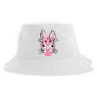 Bunny Face With Glasses Bubblegum Happy Easter Sustainable Bucket Hat