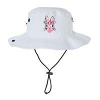 Bunny Face With Glasses Bubblegum Happy Easter Legacy Cool Fit Booney Bucket Hat