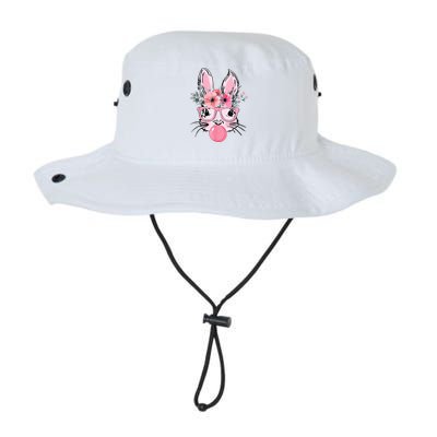 Bunny Face With Glasses Bubblegum Happy Easter Legacy Cool Fit Booney Bucket Hat