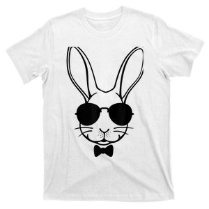 Bunny Face With Sunglasses Easter Day For Boy  Kid T-Shirt