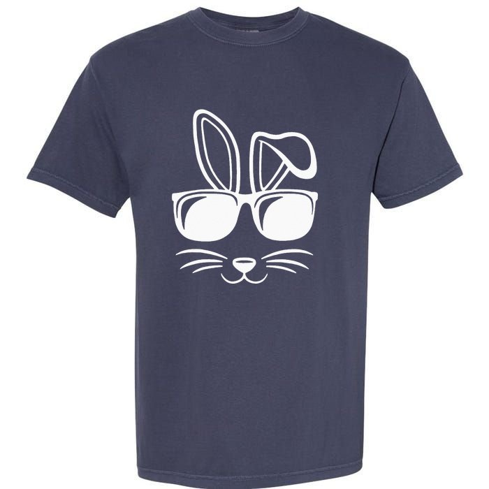 Bunny Face With Sunglasses Gifts For Easter Day Garment-Dyed Heavyweight T-Shirt