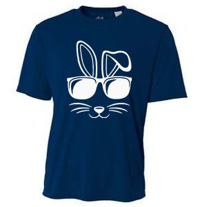 Bunny Face With Sunglasses Gifts For Easter Day Cooling Performance Crew T-Shirt