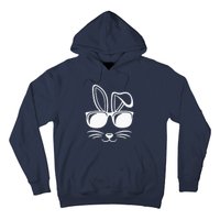 Bunny Face With Sunglasses Gifts For Easter Day Hoodie