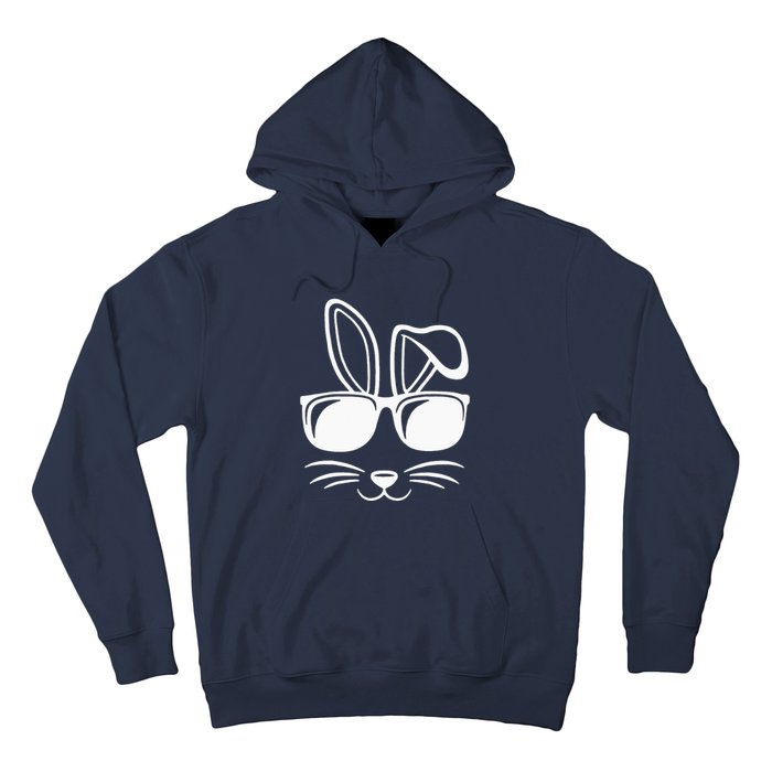 Bunny Face With Sunglasses Gifts For Easter Day Hoodie