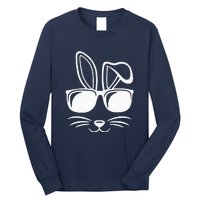 Bunny Face With Sunglasses Gifts For Easter Day Long Sleeve Shirt