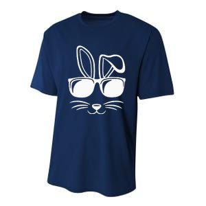 Bunny Face With Sunglasses Gifts For Easter Day Performance Sprint T-Shirt