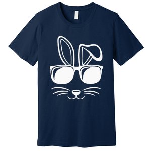 Bunny Face With Sunglasses Gifts For Easter Day Premium T-Shirt