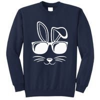 Bunny Face With Sunglasses Gifts For Easter Day Tall Sweatshirt