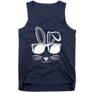 Bunny Face With Sunglasses Gifts For Easter Day Tank Top