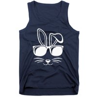 Bunny Face With Sunglasses Gifts For Easter Day Tank Top