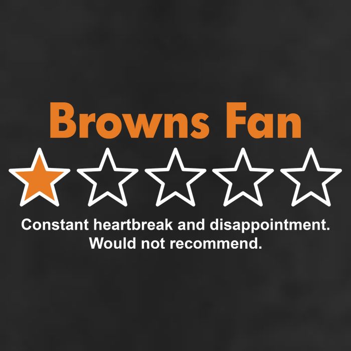 Browns Fan Would Not Recommend Disappointment Funny Football Cool Comfort Performance Bucket Hat