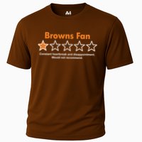 Browns Fan Would Not Recommend Disappointment Funny Football Cooling Performance Crew T-Shirt