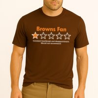 Browns Fan Would Not Recommend Disappointment Funny Football Cooling Performance Crew T-Shirt