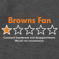 Browns Fan Would Not Recommend Disappointment Funny Football Vector Backpack