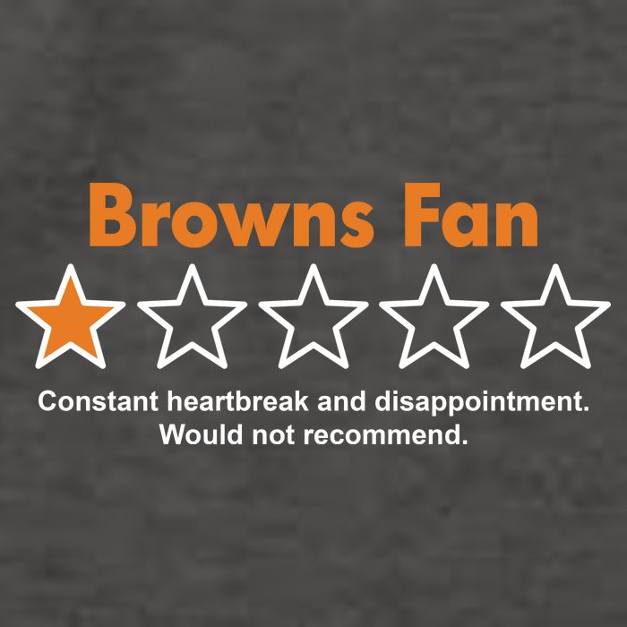 Browns Fan Would Not Recommend Disappointment Funny Football Vector Backpack